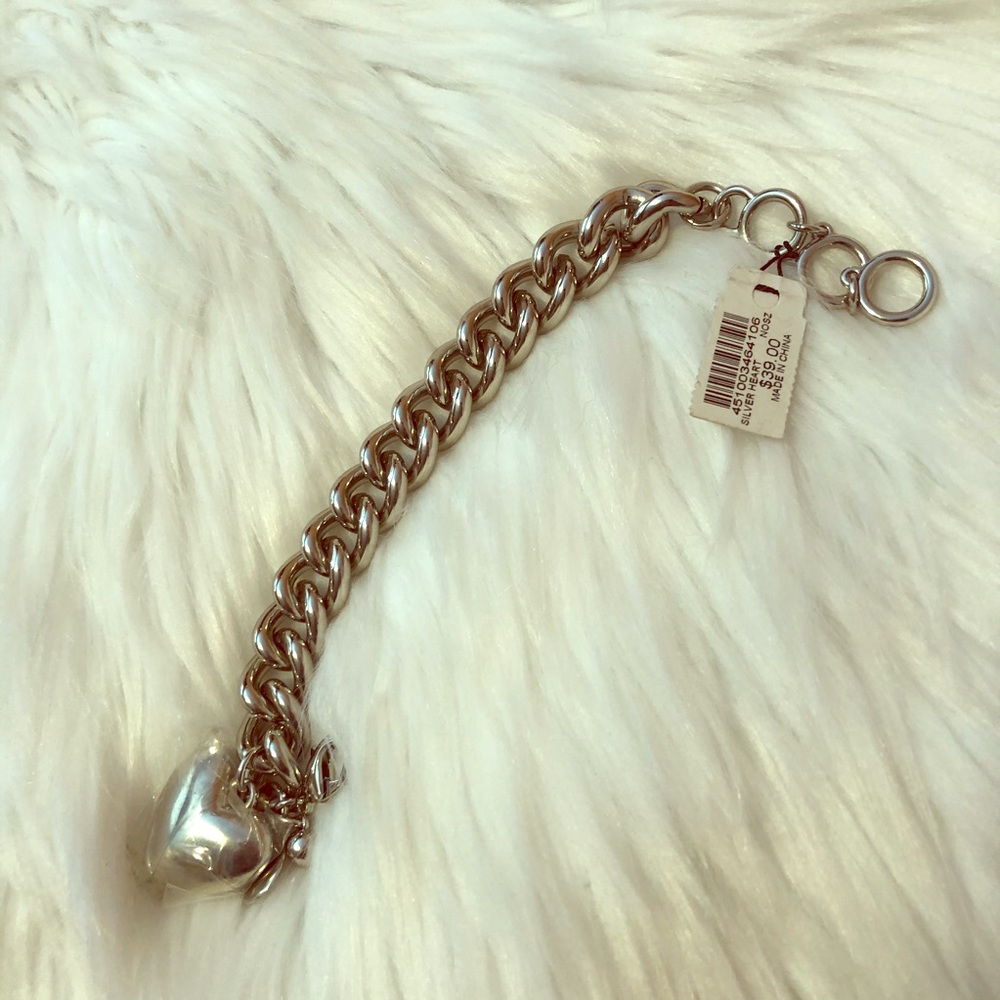 NWT Heart Chain Bracelet